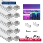 Muzata 10pack 3.3ft/1m Led Channel Aluminum U Shape Silver Strip Diffuser Ch. Fixed Price $44.98.