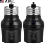 Suraielec 2 Pack E26 E27 Light Sensor Socket Dusk To Dawn Automatic Outdoor. Fixed Price $12.88.