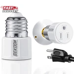 Feekoon 1 Pack E26/ E27 3 Prong Light Bulb Socket Adapter, Polarized Socke. Fixed Price $10.33.