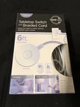 Cordinate Decor 6ft. Braided Extension Cord Tabletop Switch,. Fixed Price $14.99.