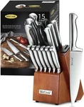 Mccook Knife Sets, German Stainless Steel Kitchen Block Sets With Built-. Fixed Price $94.22.