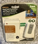 Amertac Rfk105lc Wireless Plug-in Receiver & Handheld Keychain Transmitter - New. Fixed Price $15.98.