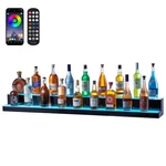 Vevor Led Lighted Liquor Bottle Display, 2 Step 60 Inches, Black+white. Fixed Price $232.91.